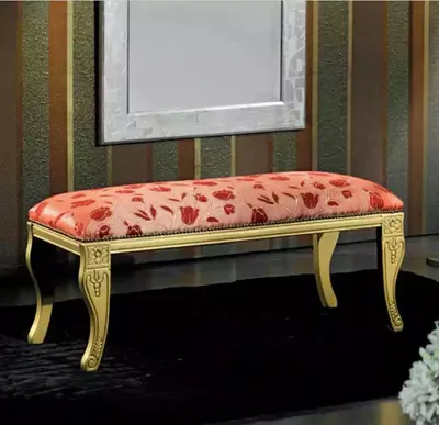 Image de Banc design Banc rembourré Tabouret classique Bancs en tissu