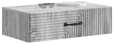 Produktbild von vidaXL Wandmontierter Beistelltisch Graues Sonoma 59 x 34,5 x 17 cm