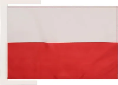 Polen Flagge 45x30 cm, Polyester, mit Kordeln
