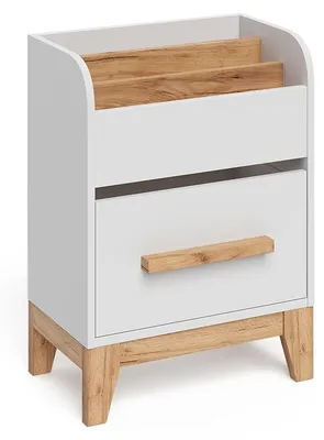 Obrázek produktu pro Knihovna Vitalispa Malia Bílá 55 x 70 cm se zásuvkou, Model 60582