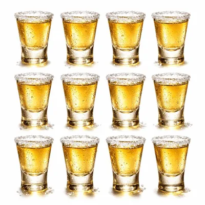 Produktbild von Schnapsgläser 12er Set Hochwertige Pinnchen Shots Gläser Vodka Schnaps Gläser