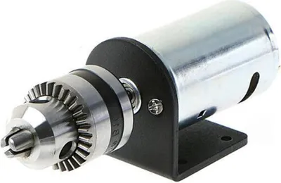 Produktbild von DC 12V-36V Drehbankpresse 555 Motor mit Miniatur-Handbohrfutter und Montagehalterung DIY-Werkzeugsatz