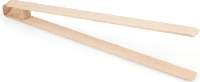 Immagine prodotto di 100 pezzi | Pinze da barbecue monouso in legno di faggio da 26 cm