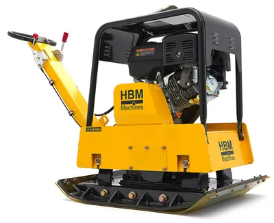 Produktbild von HBM Professional 13 PS – 38 kN Wender-Rüttelplatte 820 x 650 mm inkl. Radsatz und Straßenschutzplatte