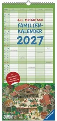 Produktbild von Ali Mitgutsch Familienkalender 2027 Wimmelbilder mit 5 Spalten, Jahresübersicht & Schulferien D/AT