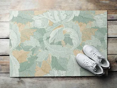 Produktbild von Fußmatte Aussen - Schuhmatte Haustür- Schmutzfangmatte Türvorleger - Outdoor Teppich Schmutzfänger - 90x60 cm - Gemüsegrün