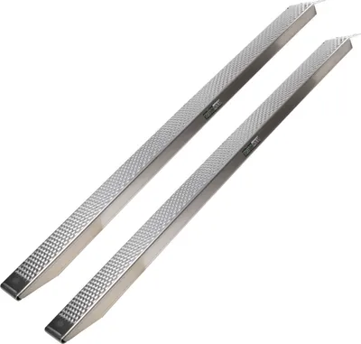 Produktbild von TRUTZHOLM 2 x Auffahrrampen 250 cm Traglast 1000 kg Alu grau gelocht Motorradrampen Verladerampen