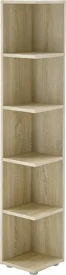 Produktbild von Eckregal - Eiche Sonoma Nachbildung - 24 x 142 cm - mit 5 Fächern