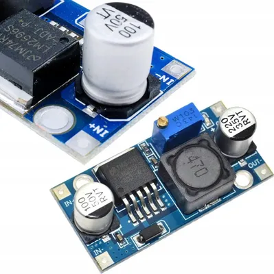 Image de Rosfix LM2596S – Module Convertisseur Abaisseur CC-CC | Entrée 3,2-35 V, Sortie 1,5-35 V, Rendement 92 % | Projets DIY, Prototypes