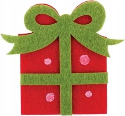 Produktbild von Filzsticker-Set für Geschenke und Dekoration, selbstklebend, 3 Stück