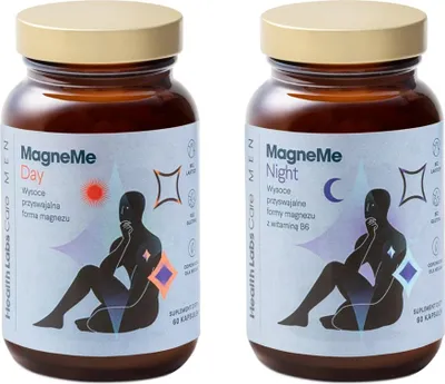 Zdjęcie produktu dla MagneMe Day & Night suplement diety dla mężczyzn 120 kapsułek