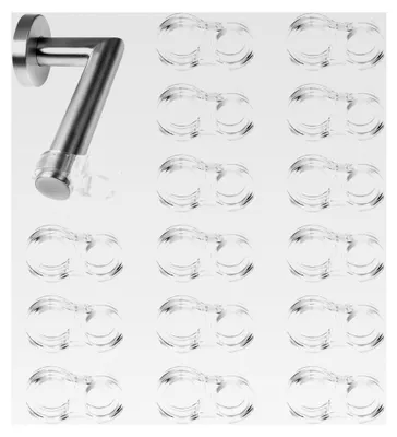 Produktbild von 15 Stück Türpuffer aus transparentem PVC, Türstopper für Klinken, schützt vor Kratzern, universelle Größe für Türgriffe, verhindert Schäden an Möbeln und Wänden