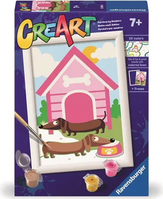 Immagine prodotto di Ravensburger CreArt Dogs con casetta per cani