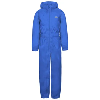Image de Trespass Button - Combinaison de pluie unie pour enfant Bleu