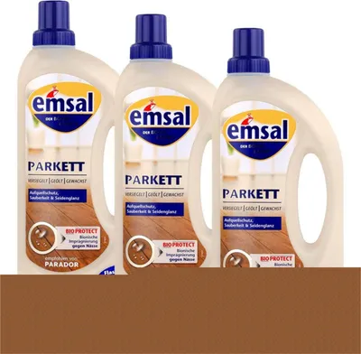 Produktbild von emsal Boden-Pflege Parkett 1 Liter mit Bioprotect Imprägnierung (3er Pack)