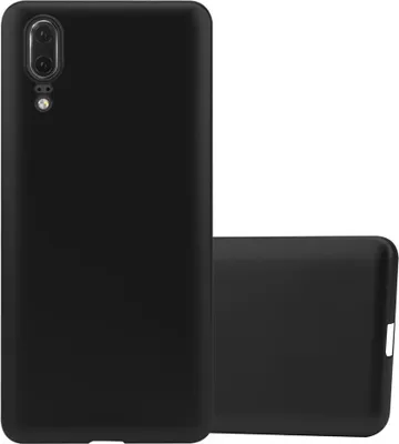 Produktbild von Cadorabo Schutzhülle für Huawei P20 Hülle in Schwarz Handyhülle TPU Silikon Etui Cover Case