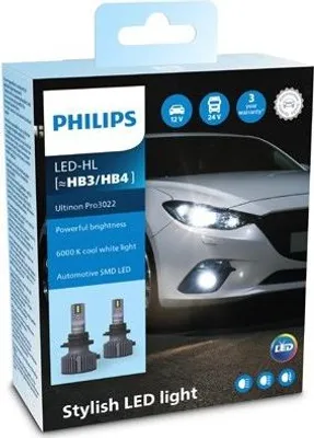 Produktbild von Philips [HB3/HB4] HL Ultinon Pro3022 LED 12V&24V 6000K NO ECE 2St.