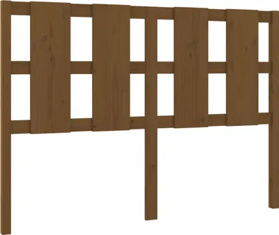 Produktbild von vidaXL Kopfteil Honigbraun 125,5x4x100 cm Massivholz Kiefer