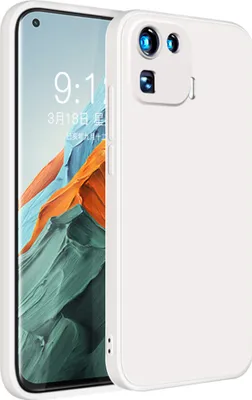 Produktbild von Xiaomi Mi 11 Pro Hülle, LaimTop Slim Liquid Silikon Gel Gummi Schutzhülle für Xiaomi Mi 11 Pro Weiß