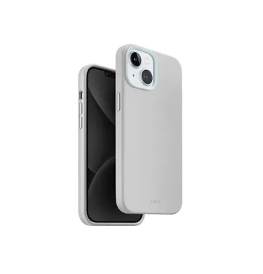 Obrázok produktu pre Puzdro Uniq Lino Hue Magclick Charging Do Iphone 15 - Jasnoszare