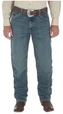 Productafbeelding van Wrangler jeans voor jongens, model Cowboy Cut, donkerblauw, maat 16, slim fit