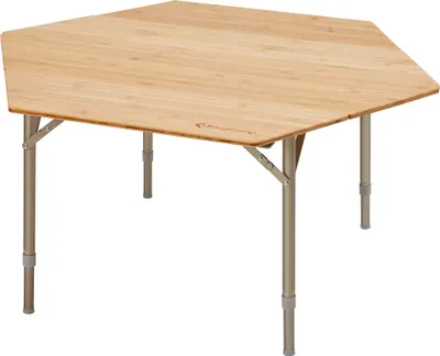 Zdjęcie produktu dla Stolik kempingowy KING CAMP Bamboo Color sześciokątny