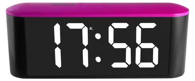 Obrázok produktu pre Atlanta 1133/8 Stolný LED budík sivý, fialový