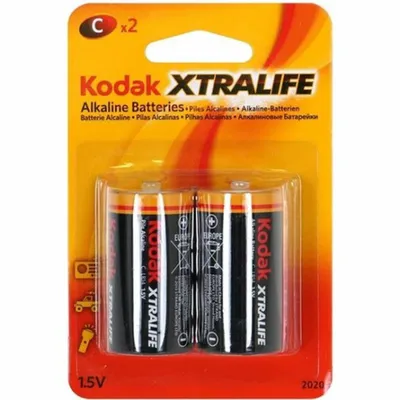 Productafbeelding van Xtralife alkalische batterij C LR14, verpakking met 2 stuks