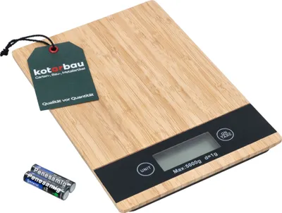 Produktbild von KOTARBAU® Elektronische Küchenwaage aus Bambus bis 5 kg