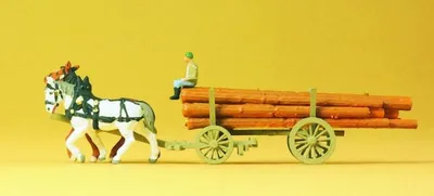 Produktbild von Preiser Langholzwagen 79477