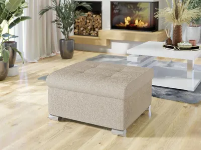 Image de Tabouret de salon NELLI 1 - beige clair 2