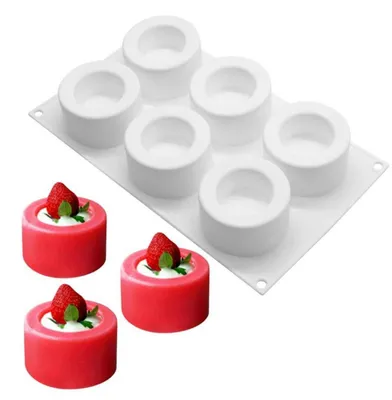 Immagine prodotto di Stampo in silicone con 9 cavità, motivo fiori di zucca, per budini, torte, muffin, set da 6