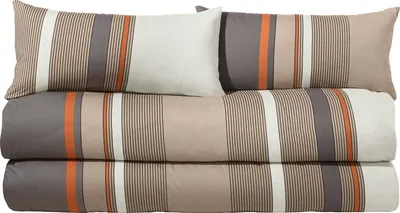 Produktbild von Erwin Müller Bettwäsche Sparpaket 4-teilig beige-grau 2x 135x200 cm + 2x 40x80 cm