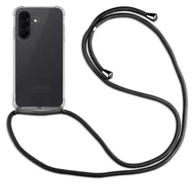 Produktbild von Betterfon Handykette für Samsung Galaxy A37 Hülle mit Kordel Umhängen Schwarz