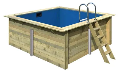 Obrázok produktu pre Holzpool SET Rechteck Folie blau 3,50 x 3,20 x 1,24 m