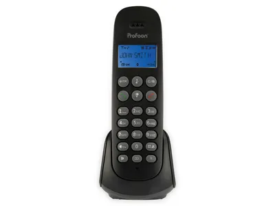 Produktbild von Profoon PDX-300, DECT-Telefon, Kabelloses Mobilteil, 50 Eintragungen, Schwarz