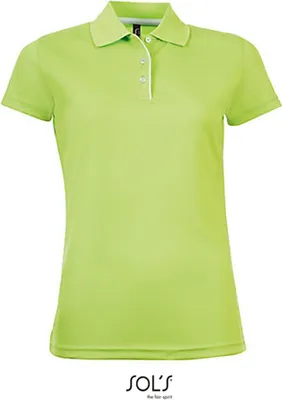Produktbild von SOLs 01179 | Womens Sports Damen Poloshirt Performer - Farbe: Apple Green - Größe: XXL