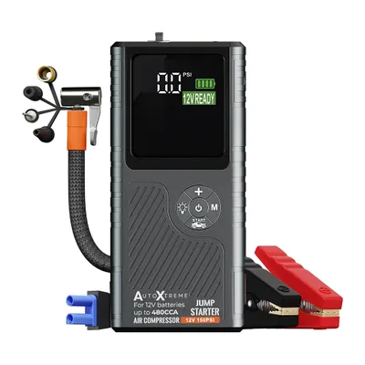 Produktbild von AutoXtreme Starthilfe Powerbank mit Kompressor 12V - 480 CCA - Boost Air Micro - Starthilfegerät & Akku-Luftpumpe für Autoreifen
