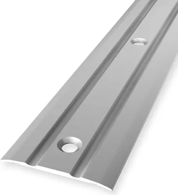 Produktbild von Übergangsschiene 2.5 x 38 x 1000 mm Übergangsprofil Übergangsleiste Aluminium eloxiert Geriffelt Mittig Versenkt Gebohrt Silber Küberit