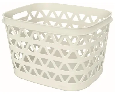 Image de Curver | Panier à linge - Panier de rangement - crème - 30 l - en plastique - Panier à linge avec poignée