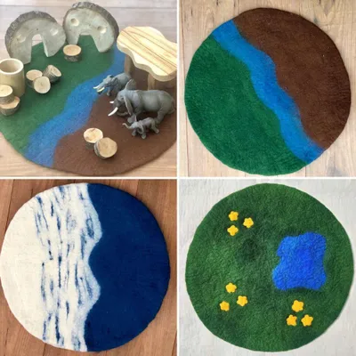 Immagine prodotto di Tappetini per scenari in feltro ( 3pz ) - 50105