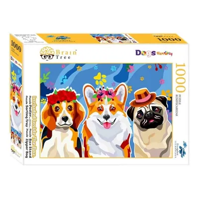 Obrázek produktu pro Brain Tree Puzzle Psí rodinka 1000 dílků