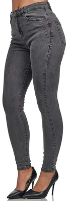 Produktbild von Tazzio Damen Skinny Fit High Waist Jeans F107 Anthrazit 38