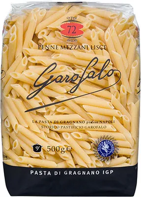 Produktbild von 16x Garofalo Pasta di Gragnano IGP Penne Mezzane Lisce N.72 500g