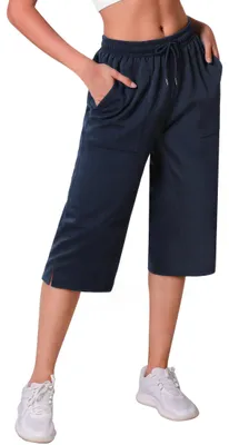 Productafbeelding van Solidchoice - Dames Capri Joggingbroeken met Zakjes, 3/4 Lengte