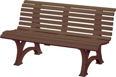 Produktbild von Gartenbank 3 Sitzer Helgoland / Neptun braun Kunststoff