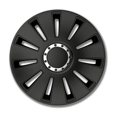 Produktbild von 4 STK 15 Zoll Silverstone Pro black schwarz PETEX Radkappen Radzierblenden Satz PKW Auto