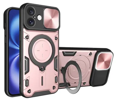 Obrázok produktu pre Techsuit CamGuard Pro kryt na iPhone 16 – ružovo-zlatý
