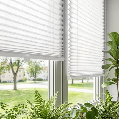 Produktbild von SALCAR Plissee Plissee ohne Bohren Klemmfix Rollo Verspannt für Fenster Lichtschutz Blickdicht mit Klemmträger Fixmaß für Fenster und Türen 35x100cm