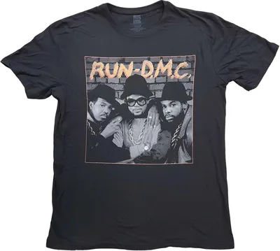 Produktbild von Run DMC - "B&W Photo" T-Shirt für Herren/Damen Uni RO3234 (M) (Schwarz)